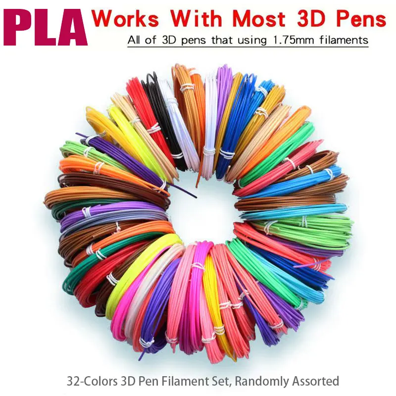 3D Printing Pen 3d PLA Filament 1.75mm 32-colors with various set combinations for your choice